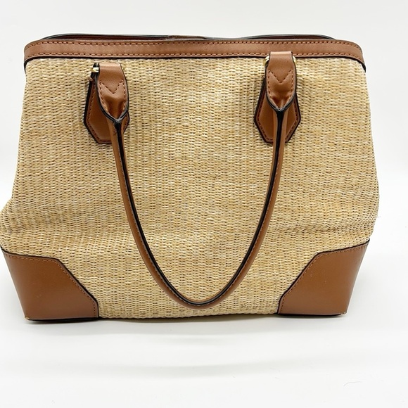 Nine‎ West Brooklyn Jetset Carryall Bag Woven Faux Leather - Picture 2 of 11